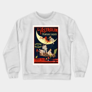 L'Astrolin France Vintage Poster 1900 Crewneck Sweatshirt